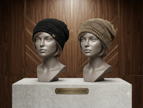 Women's Fleece-Lined Knit Slouchy Beanie Cap / winter cap / women winter cap / Girls woolen cap