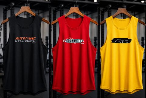 Polyester Gym vest for men
